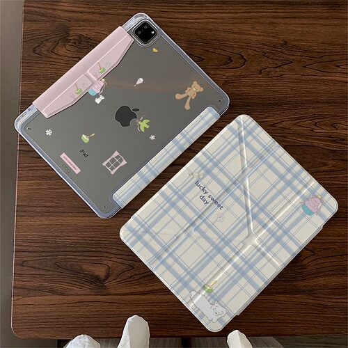 格纹蛋糕狗适用苹果26款ipad12款A18代air11M4pro13保护air678保护壳套11寸轻薄硬壳防弯ipad case10.9英寸