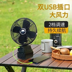 锂电池持久电扇风扇工业级充电户外露营钓鱼摆摊迷你电风扇 牧田款