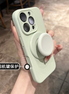 新款2025网红爆款相机按键保护使适用16pro苹果17手机壳iphone15promax镜头全包超好看液态硅胶14磁吸支架13