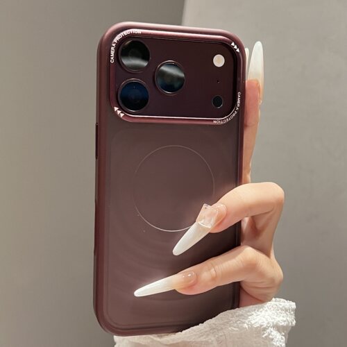 新品PC波漾纹磨砂酒红适用苹果18promax手机壳iPhone18pro全包防摔17系列外壳16保护套15高级14不会撞壳艺术