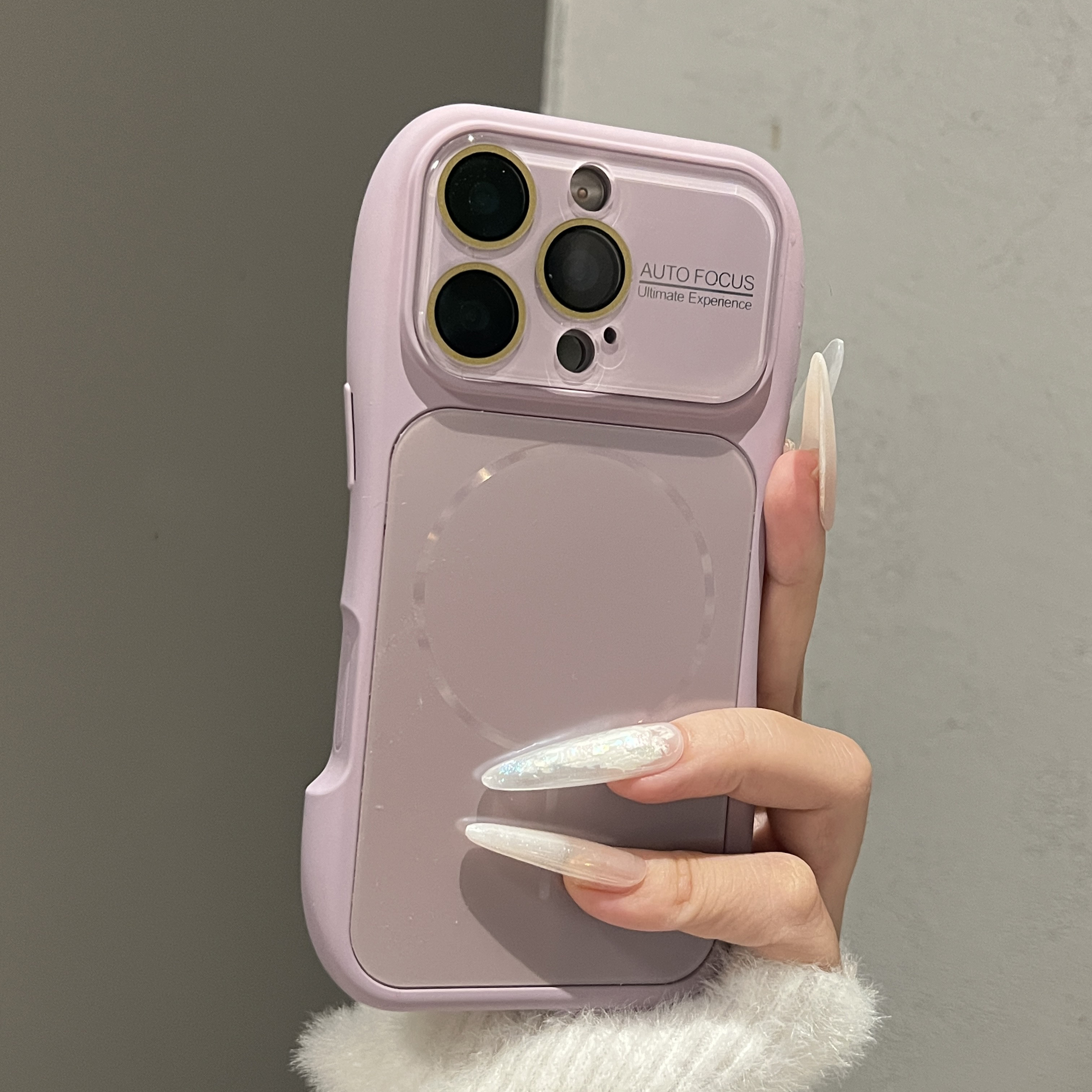 ins高级感小蛮腰秒变大视窗新款适用于iphone17promax手机壳苹果16pro磁吸充电15小众简约pm超好看防摔保护套 - 实物图