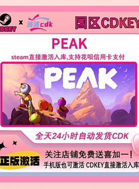 Steam正版 PEAK 拉我一把 国区 CDKEY 激活码 下单现货秒发