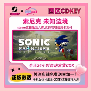 Steam正版 索尼克 未知边境 Sonic Frontiers 国区CDKEY 激活码