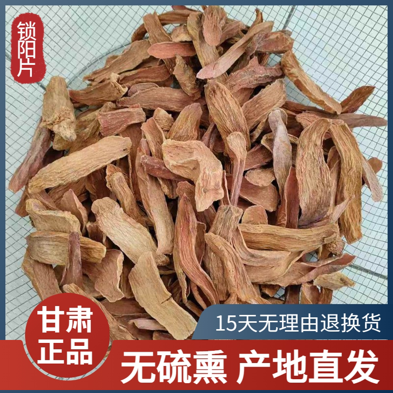 锁阳中药材正品甘肃金锁阳鲜干切片500g克包邮泡酒料泡水粉肉苁蓉