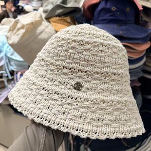 3.18韩国东大门the hat二号店纯色毛线编织字母标渔夫帽