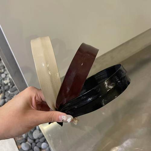 9.2韩国东大门baket发饰漆皮亮面纯色发箍