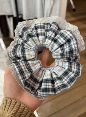 1.11韩国东大门Trois de LEI印花格纹大肠发圈打折合集