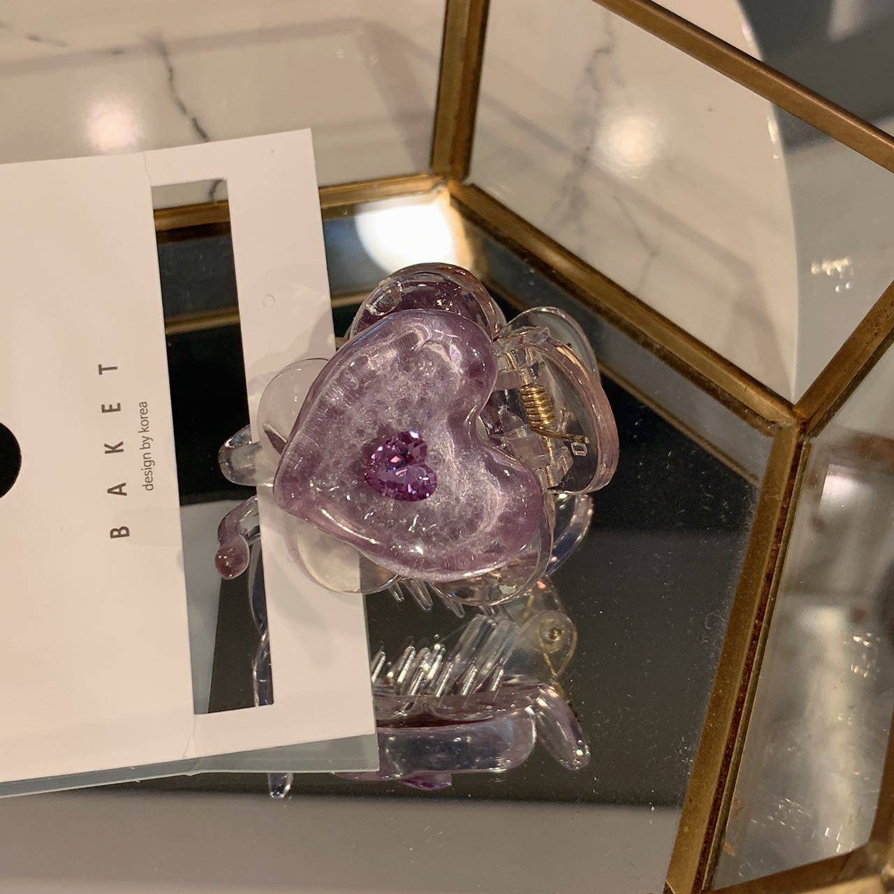 7.13韩国直播baket发饰爱心水钻亚克力抓夹可爱小号,饰品/流行首饰/时尚饰品新,发饰,淘宝优惠券,粉丝福利购,淘宝优惠卷