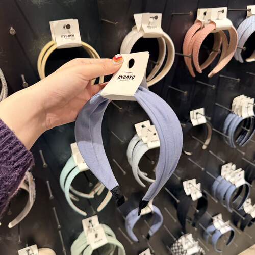 4.24韩国东大门nyunyu发饰布艺简约宽边发箍