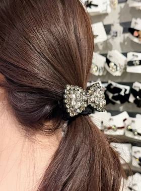 12.30韩国东大门baket发饰亮闪华子满钻蝴蝶结发绳发圈