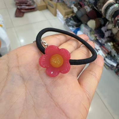 4.20直播韩国az彩色双色小花花发绳发圈