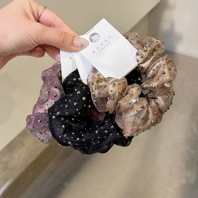 5.31韩国东大门baket发饰满钻水钻气质大肠发圈头绳