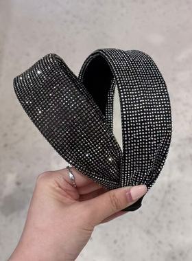 5.27韩国东大门baket发饰精致满钻宽发箍发带