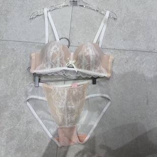 8.24韩国东大门flora新款无中生有性感蕾丝内衣小胸显大
