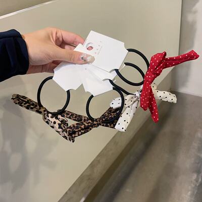 8.12韩国东大门baket发饰波点发绳豹纹基础蝴蝶结