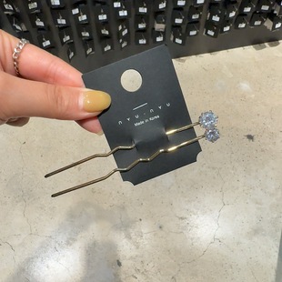 9.16东大门韩国nyunyu双钻发簪簪子盘发