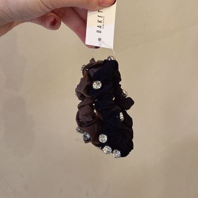 12.14韩国baket发饰美拉德色系水钻发绳肠圈