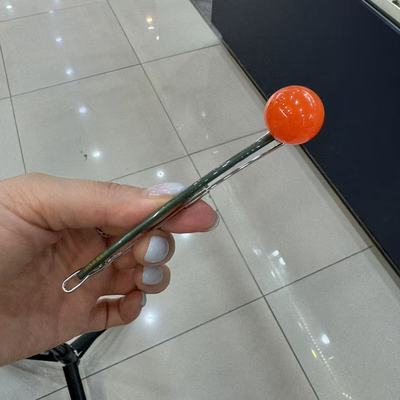 1.8韩国az发饰高级树脂简约棒棒糖一字夹大号打折