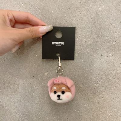 7.4韩国东大门nyunyu毛毡小柴兔子可爱包挂钥匙扣