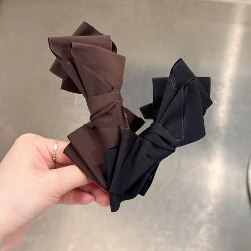 6.7韩国东大门baket发饰多层蝴蝶结简约香蕉夹马尾夹竖夹显发量