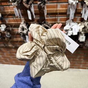 3.20韩国东大门nyunyu发饰条纹大肠发圈