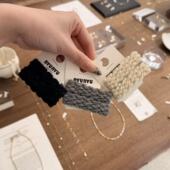 1.23韩国东大门nyunyu编织毛线简约鸭嘴夹