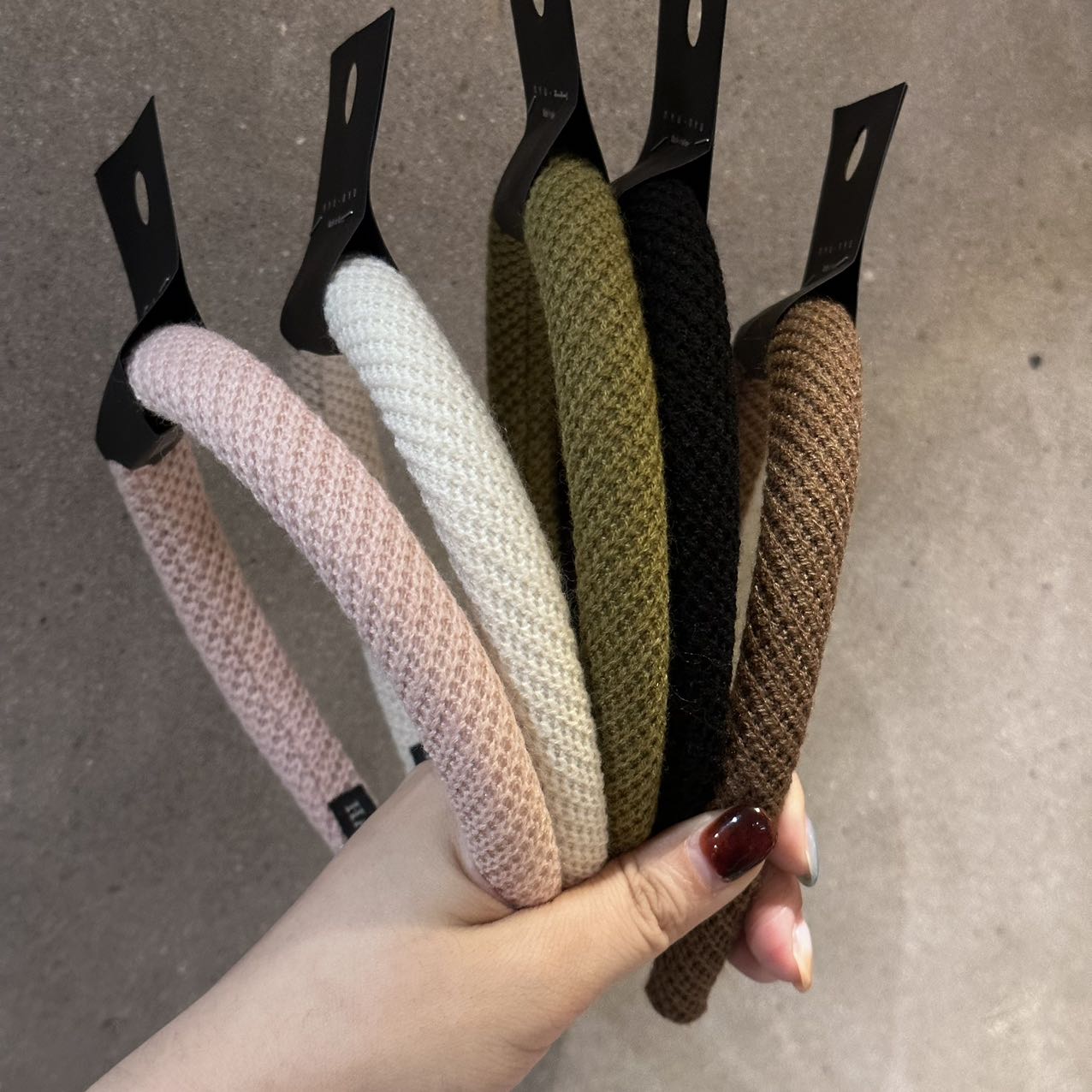 10.13直播韩国nyunyu发饰简约针织纯色高颅顶发箍