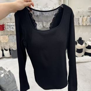 12.25韩国东大门flora长袖 蕾丝打底百搭舒适内衣