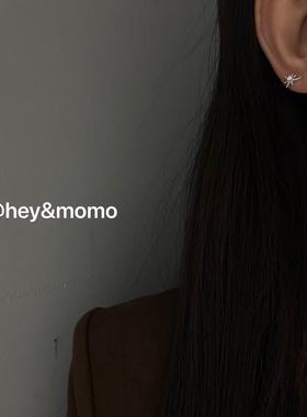 11.17直播韩国hey银饰超闪星星耳扣耳饰925银