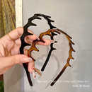 韩国发饰简约波浪外戴发箍女高颅顶气质百搭洗脸专用带齿防滑头箍