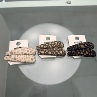 12.26韩国东大门nyunyu可爱复古碎花BB夹