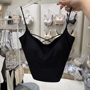 4.13韩国东大门flora新款纯色吊带打底内衣美背