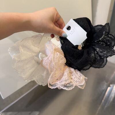 3.11韩国东大门baket发饰网纱蕾丝大肠发圈