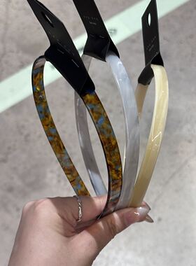 8.23韩国nyunyu发饰光泽感简约复古亚克力发箍