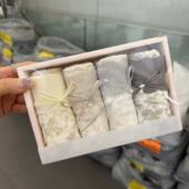 套盒四条装 3.16韩国东大门flora新款 蕾丝小碎花蝴蝶结内裤