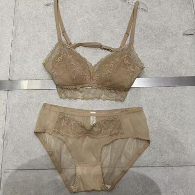 2.26韩国东大门flora春款纯色碎花蕾丝吊带内衣套装