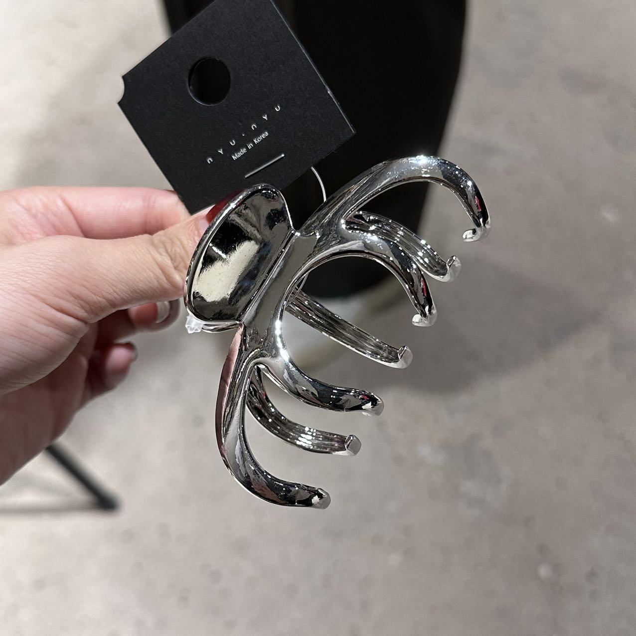 nyu发饰简约金属抓夹鲨鱼夹