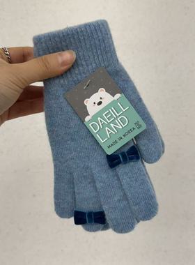 11.23韩国饰品maylee指尖蝴蝶结成人手套