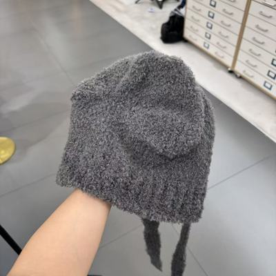 10.26韩国东大门the hat二号店小熊耳朵针织毛线帽子经典百搭爆款