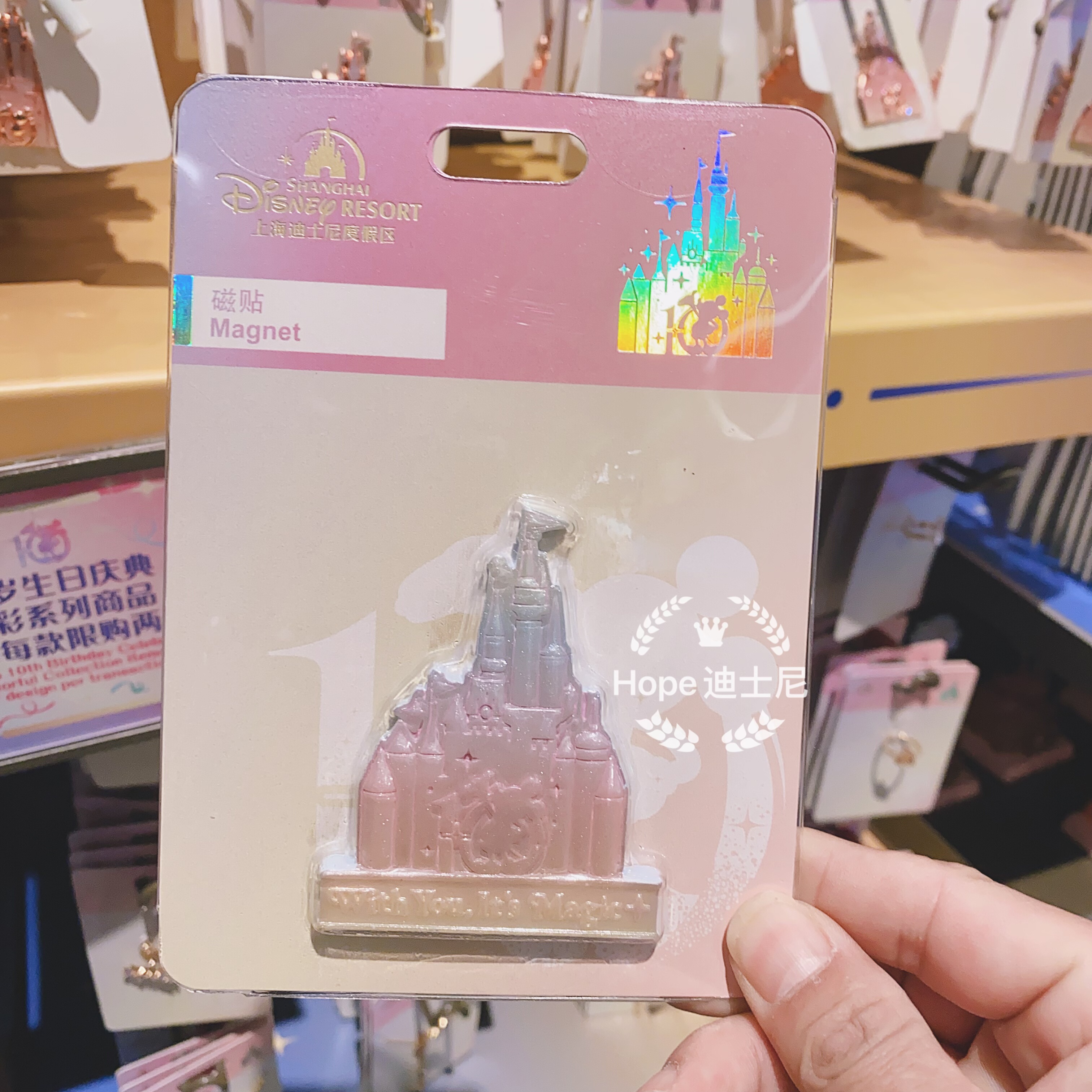 炫彩城堡磁贴冰箱贴 上海迪士尼图片