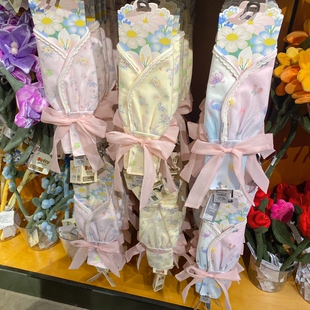 上海迪士尼绒绒花园系列达菲和朋友们史迪奇花束包装黄色粉色礼物