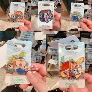 疯狂动物城2尼克朱迪豹警官徽章胸针上海迪士尼