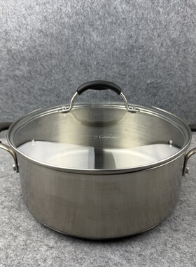 美国大牌 Calphalon 25CM不锈钢汤锅 不锈钢复底汤锅 4.7升