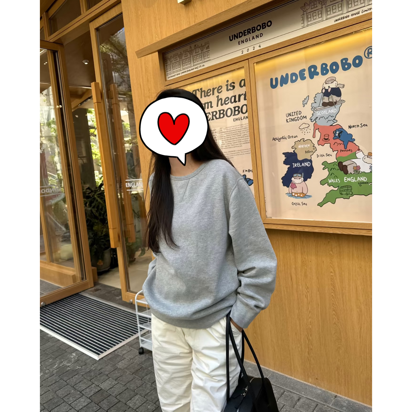 Juicefish福利款！秋冬马刺绣圆领套头加绒长袖卫衣男女情侣款