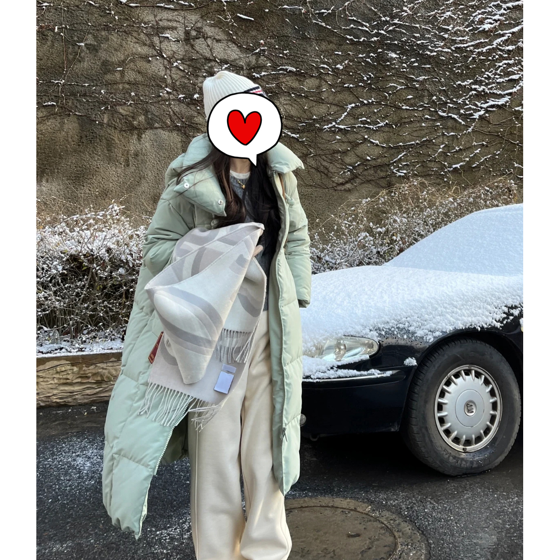 juicefish一条鹅绒被！经典e*d可拆连帽高领长款鹅绒服羽绒服外套