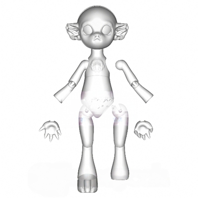 BJD兽体｜3D打印模型人物手办素材STL可动关节人偶建模娃娃