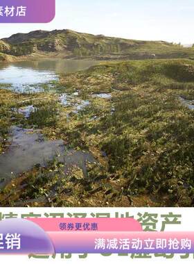 UE5.1_UE5.3 沼泽湿地资产包 MW Meadow Wetlands Landscape