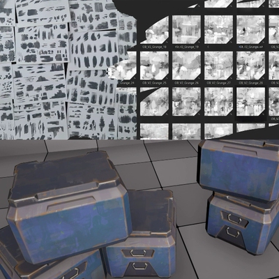 Substance Painter风格化守望先锋做旧脏迹划痕纹理SP遮罩材质球