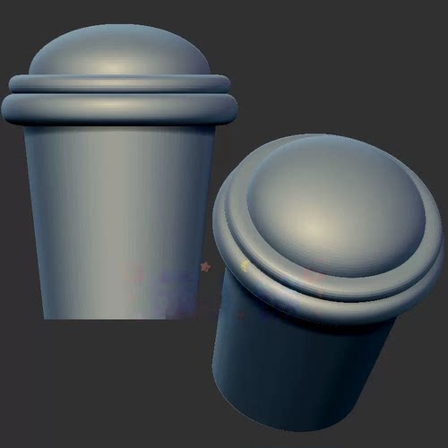 杯子水杯咖啡杯三维立体图3d打印stl文件圆雕图雕刻机3d模型2638