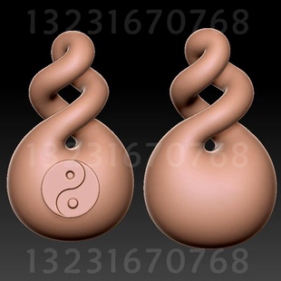 八卦楼空吊坠STL楼空八卦吊坠精雕图八卦莫比乌斯环stl圆雕图3D图